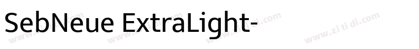 SebNeue ExtraLight字体转换